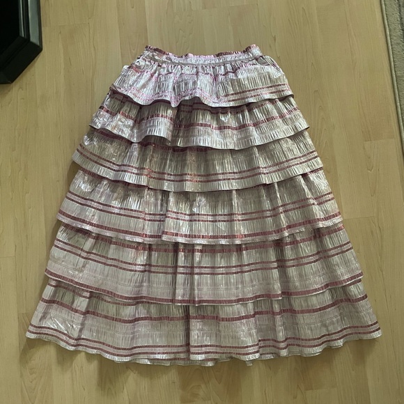 LoveShackFancy Brynlee tiered maxi skirt - Picture 2 of 5